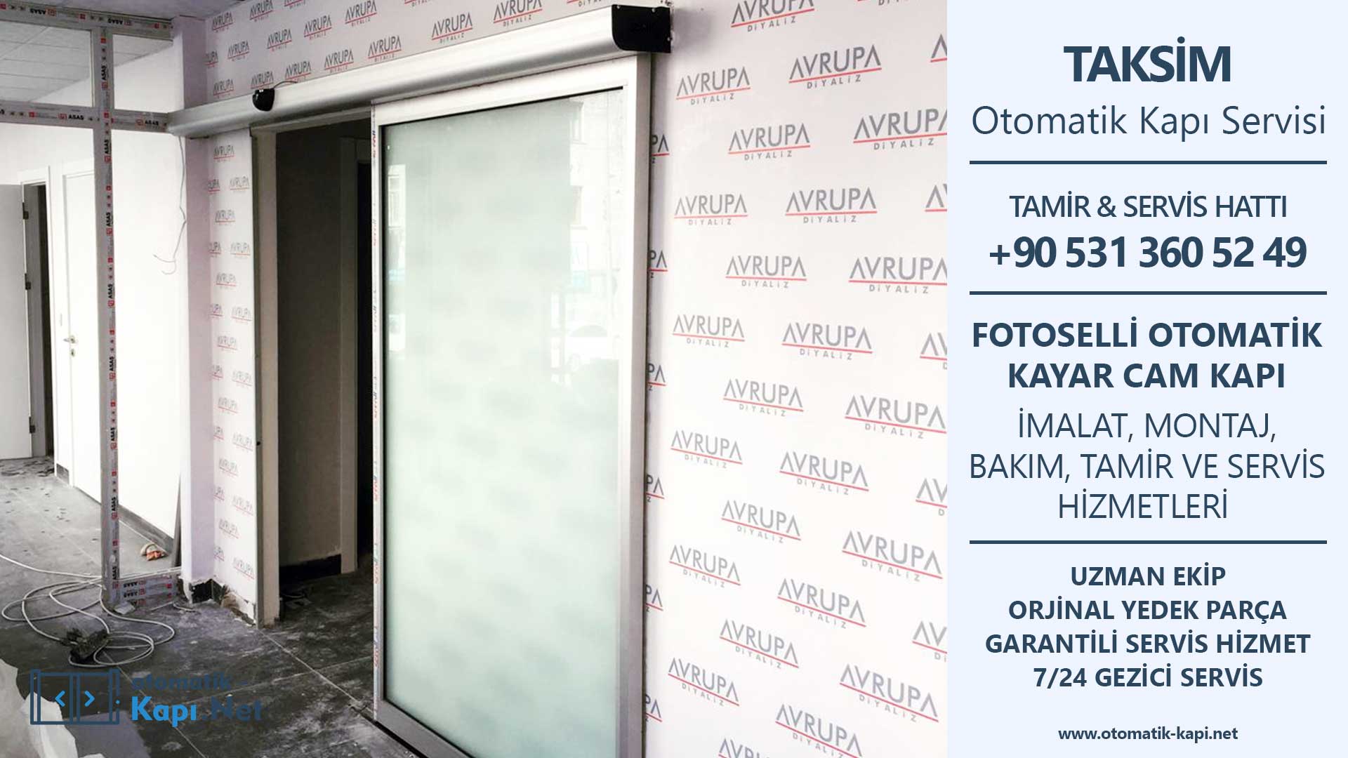Taksim Otomatik Kapı Tamir Servisi